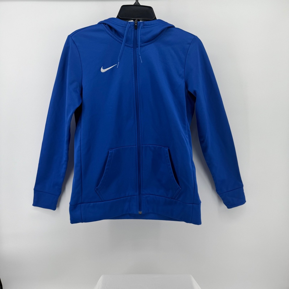 Nike Royal Blue Full Zip Hoodie Athletic Jacket Unisex‎ Medium Everyday Sports